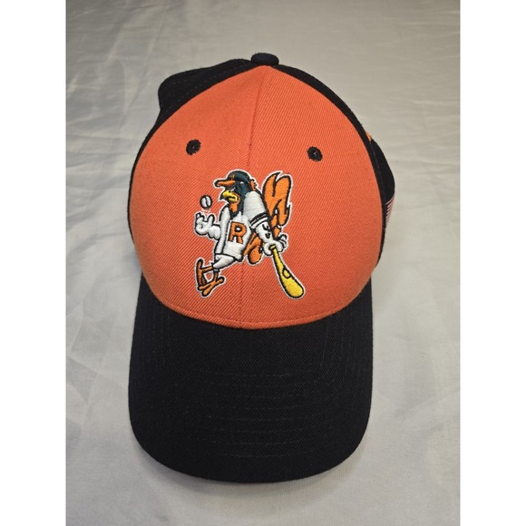 Zephyr Other - Vtg Richmond Roosters Frontier League Zephyr Baseball Cap‎ Hat Orange Adjustable